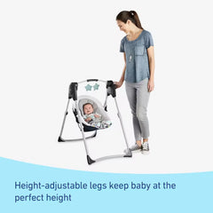 Slim Spaces™ Compact Baby Swing