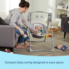 Slim Spaces™ Compact Baby Swing