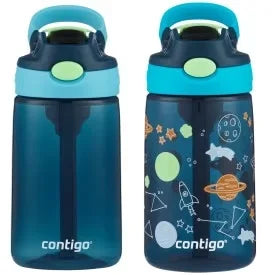 Contigo® Kids Water Bottle with Redesigned AUTOSPOUT® Straw, 14 oz, 2 pack
